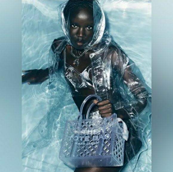 NWT! Marc Jacobs Authentic THE JELLY TOTE - Clear Transparent Tote / Crossbody - Picture 3 of 15